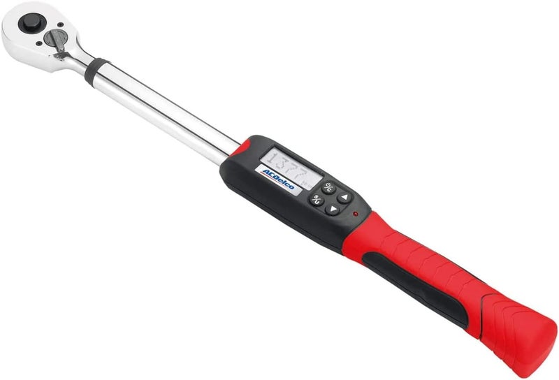 ACDelco Tools ACDelco ARM601-4 1/2” (14.8 to 147.5 ft-lbs.) Heavy Duty Digital Torque Wrench with Buzzer and LED Flash Notification – ISO 6789 Standards with Certificate of Calibration - Image 1